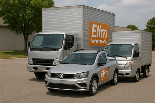 Exemplos de veículos da Elim - Fretes rápidos
